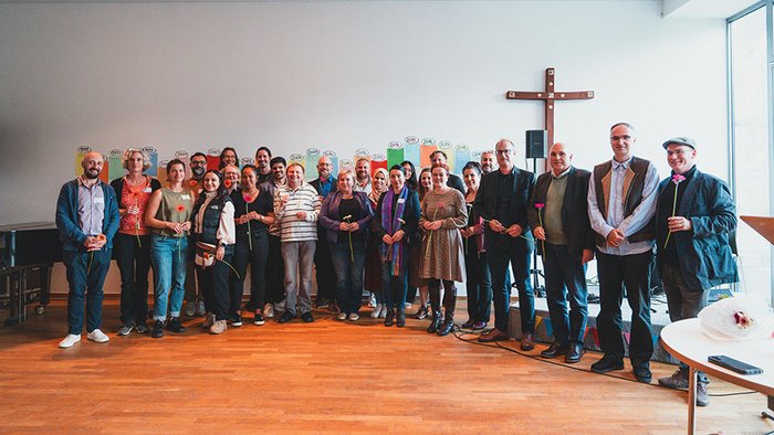 Eine Gruppe von Menschen